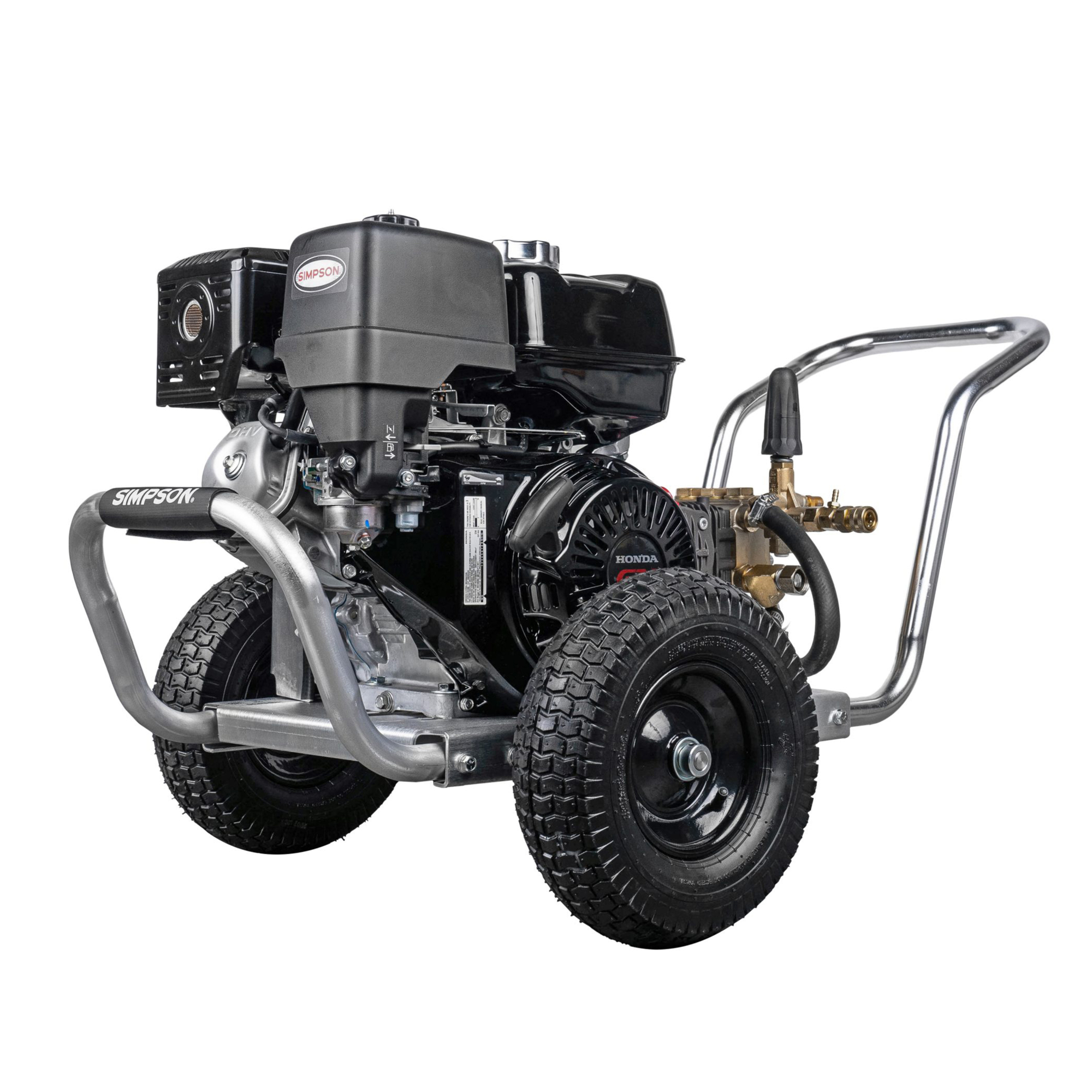 Simpson Industrial Series Cold Water Gas Pressure Washer — 4200 PSI, 4.0 GPM, Honda GX390 Engine, Comet Triplex Plunger Pump, Model# IS4240231